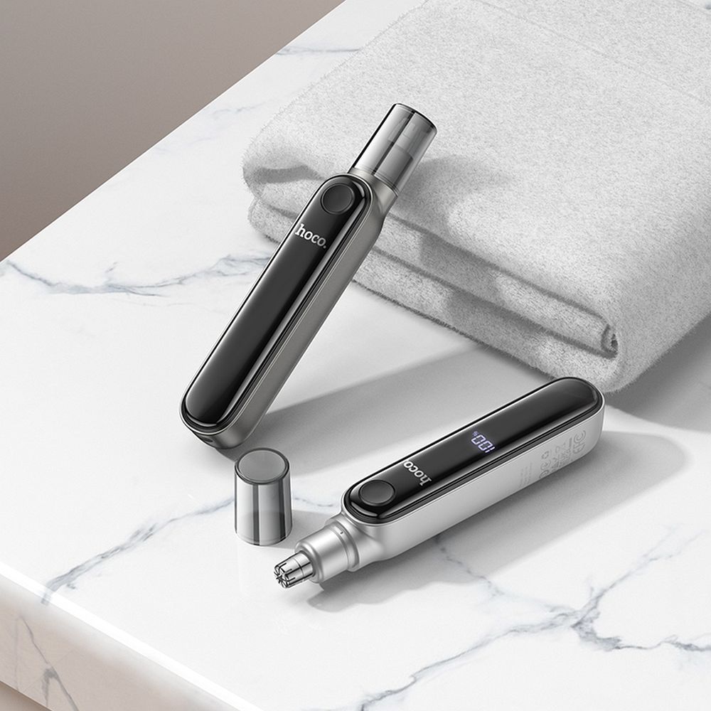 Hoco HP33 Nose Hair Trimmer Μηχανή για κοπή τριχών από αυτιά και μύτη (metal gray)