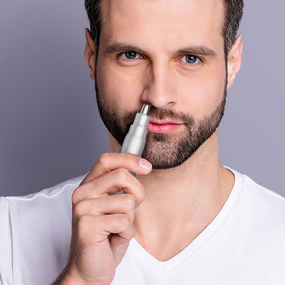 Hoco HP33 Nose Hair Trimmer Μηχανή για κοπή τριχών από αυτιά και μύτη (metal gray)