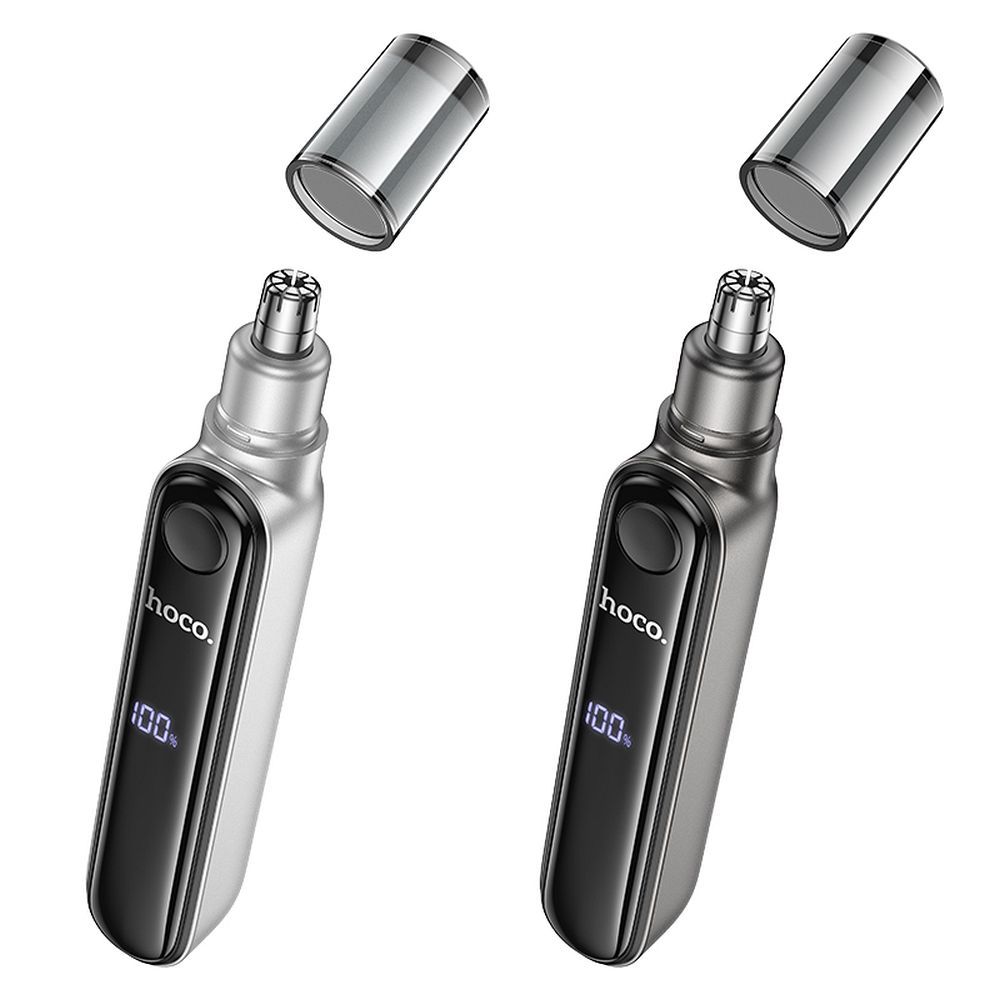 Hoco HP33 Nose Hair Trimmer Μηχανή για κοπή τριχών από αυτιά και μύτη (metal gray)