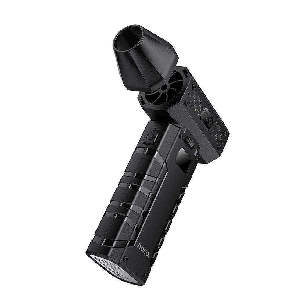 Hoco HX67 80000 RPM Ultra-High Speed Επαναφορτιζόμενο Ανεμιστηράκι Χειρός (Μαύρο)