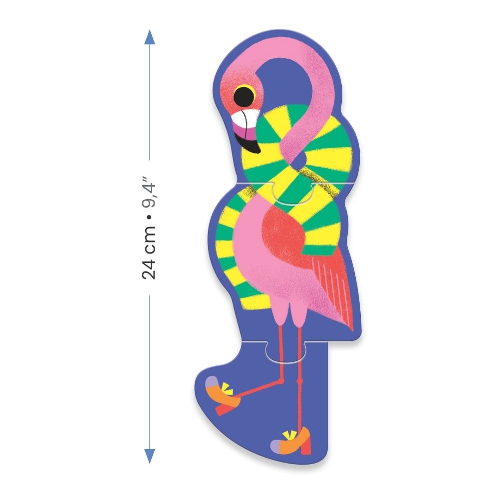 Djeco 8 Παζλ με 3 Κομμάτια Σαβάνα