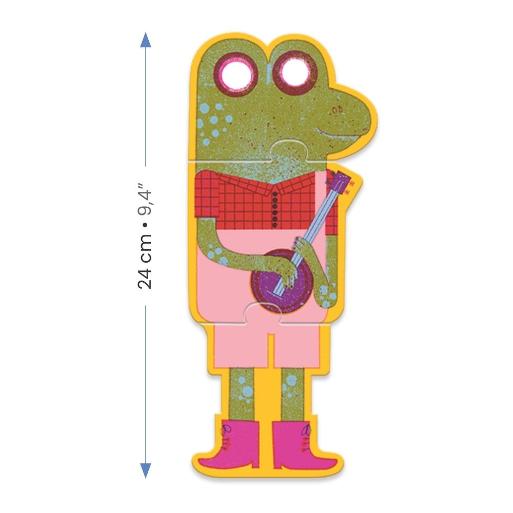 Djeco 8 Παζλ με 3 Κομμάτια Η Ορχήστρα των Ζώων