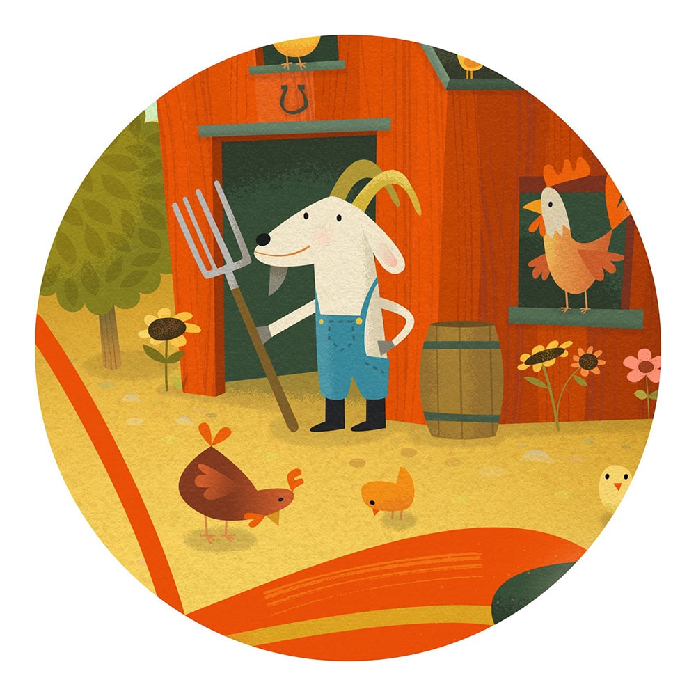 Djeco Παζλ 16τμχ Τρακτερ