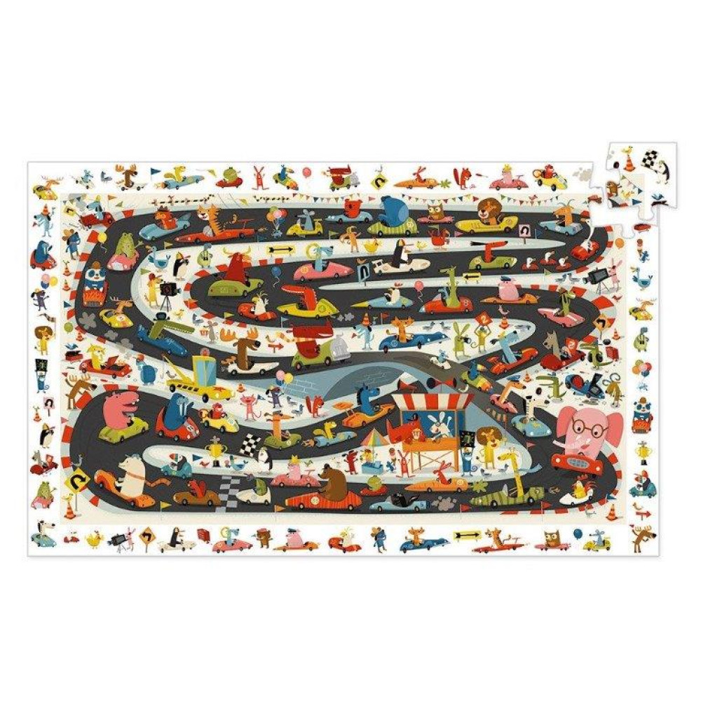 Djeco Παζλ Παρατήρησης "Ράλι αυτοκινήτου" 54 τεμ.