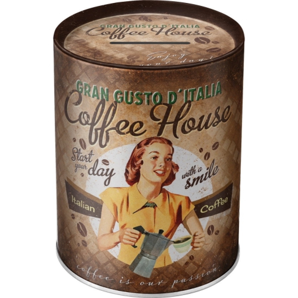 Nostalgic Art Μεταλλικός Κουμπαράς Coffee & Chocolate - Coffee Fund