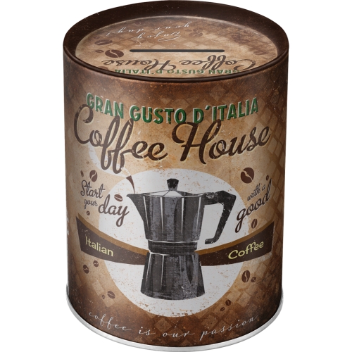 Nostalgic Art Μεταλλικός Κουμπαράς Coffee & Chocolate - Coffee Fund