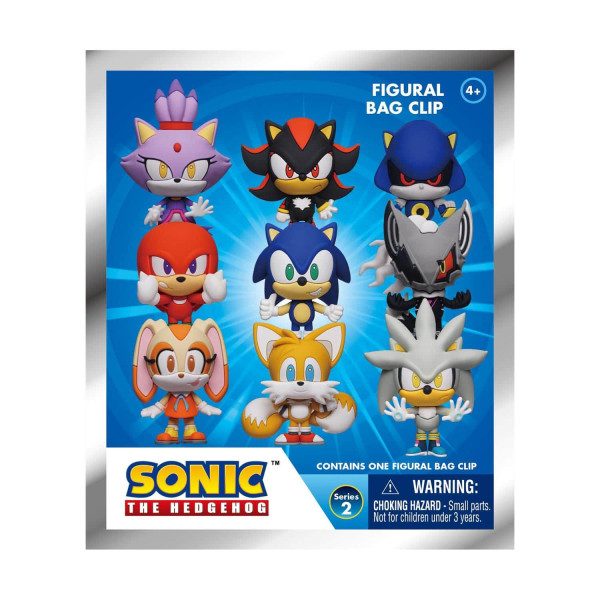 Φιγούρα Μπρελόκ Monogram Sonic 3D Foam Bag Clip Series 2