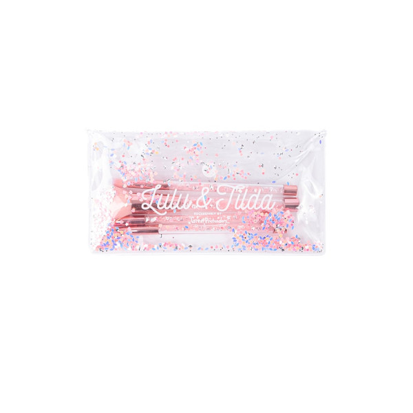 Great Pretenders Νεσεσέρ Διάφανο με Γκλίτερ και 4 Πινέλα Μακιγιάζ