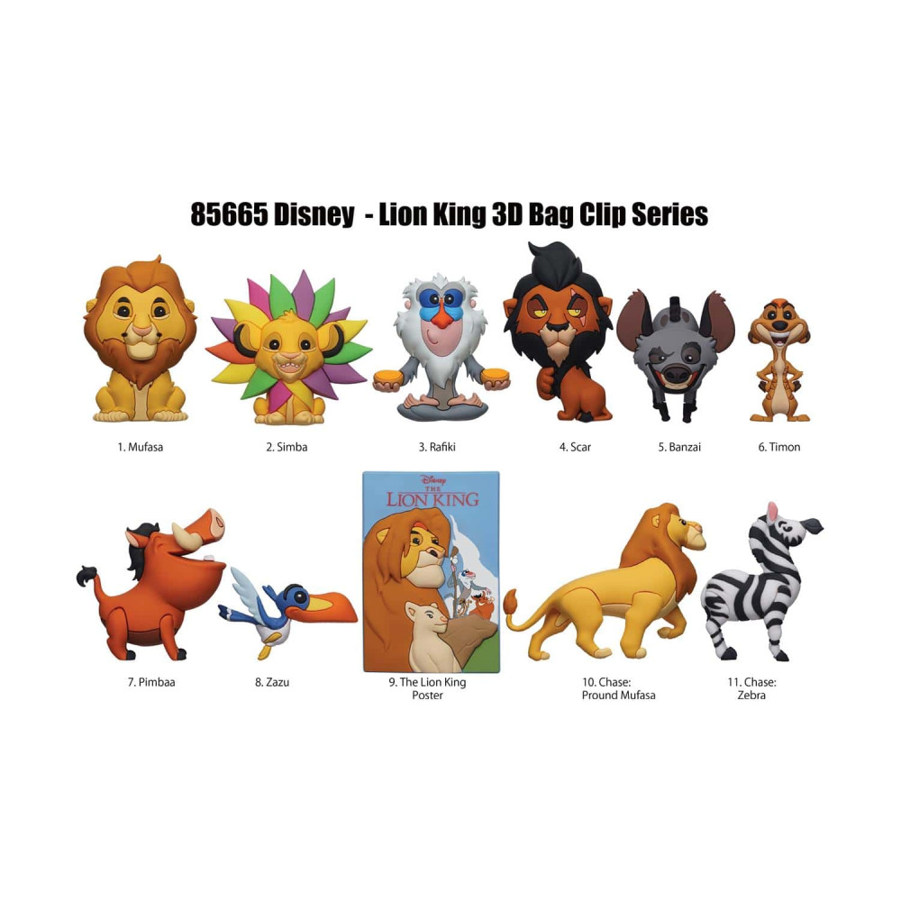 Φιγούρα Μπρελόκ Monogram Disney: Lion King 3D Foam Bag Clip Series 54