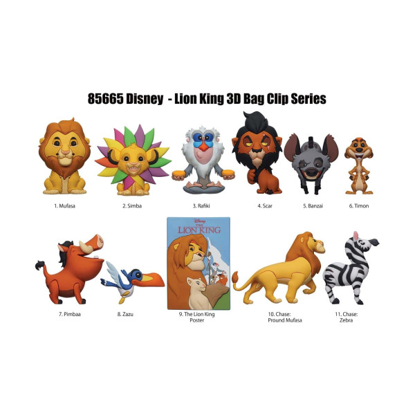 Φιγούρα Μπρελόκ Monogram Disney: Lion King 3D Foam Bag Clip Series 54