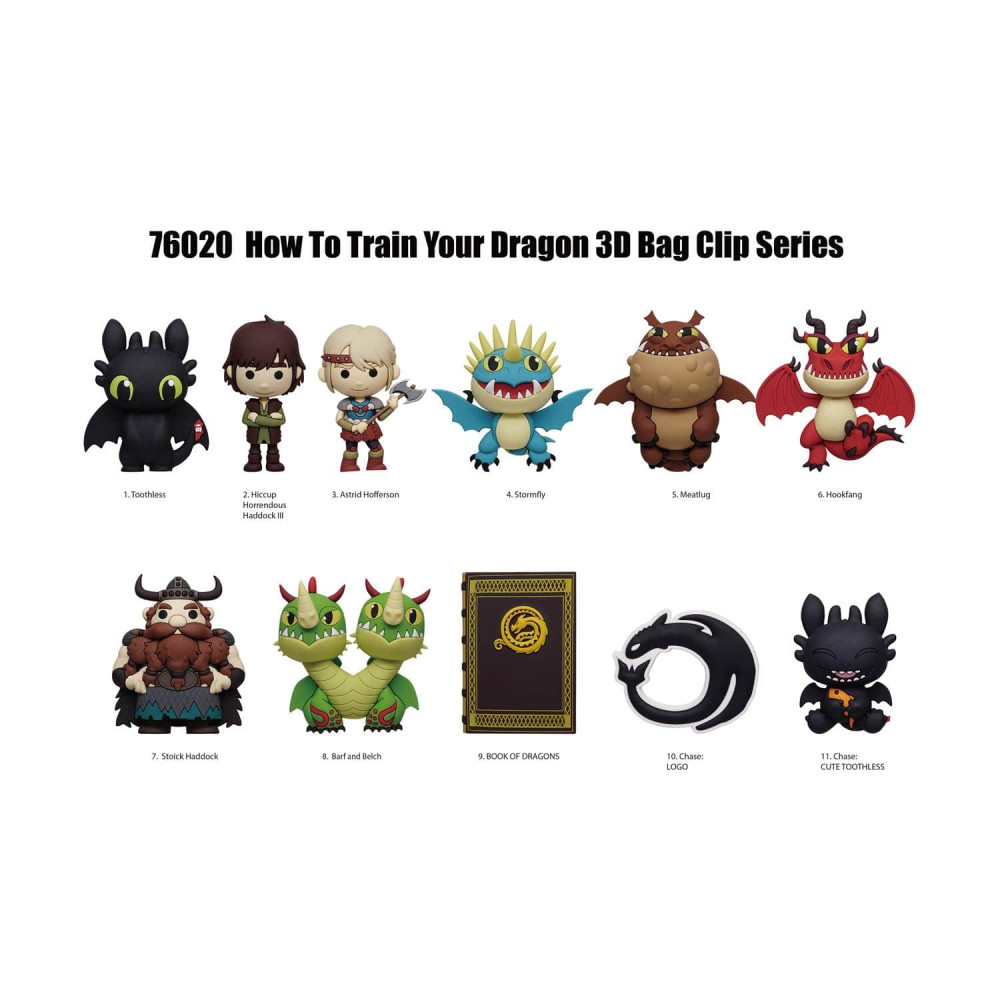 Φιγούρα Μπρελόκ Monogram How To Train Your Dragon (2025 Movie) 3D Foam Bag Clip