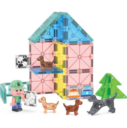 Magna-Tiles Μαγνητικό Παιχνίδι 27 Κομματιών Puppy Park