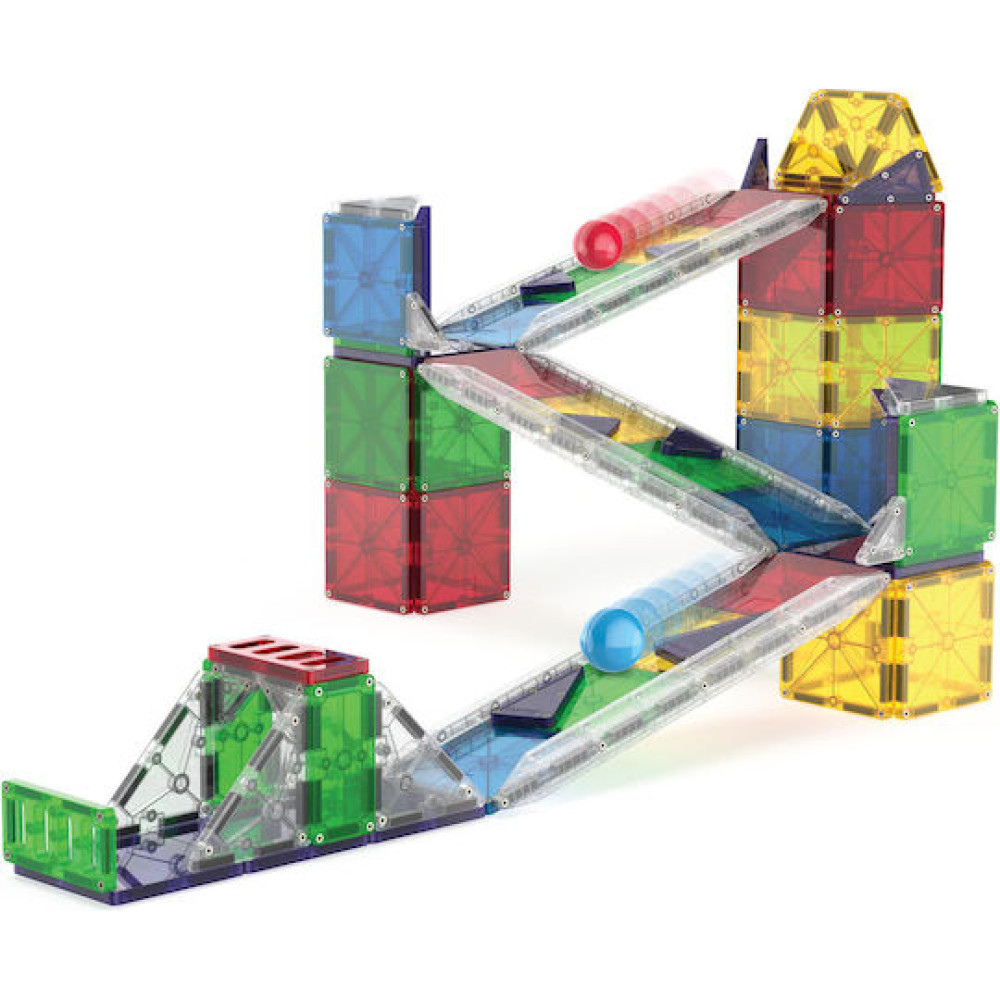 Magna-Tiles Μαγνητικό Παιχνίδι 90 Κομματιών Rail Racers Deluxe