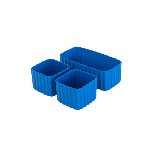 MontiiCo Bento Silicone Cups Φόρμες Σιλικόνης 3 τμχ (Μπλε)