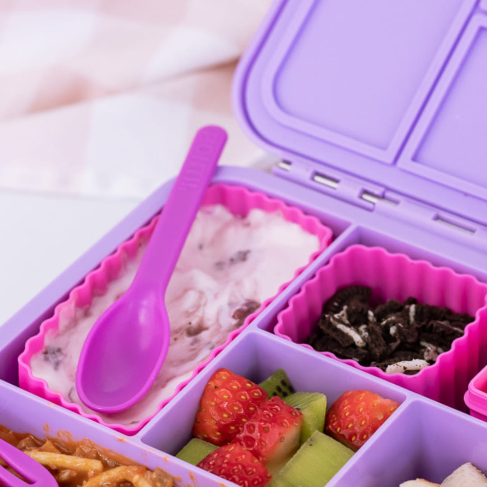 MontiiCo Bento Silicone Cups Φόρμες Σιλικόνης 3 τμχ (Μωβ)