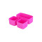 MontiiCo Bento Silicone Cups Φόρμες Σιλικόνης 3 τμχ (Ροζ)