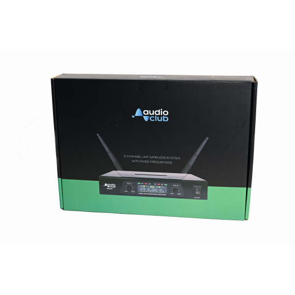 Audio Club WM20 Ασύρματα Μικρόφωνα Dual Wireless UHF Microphone System