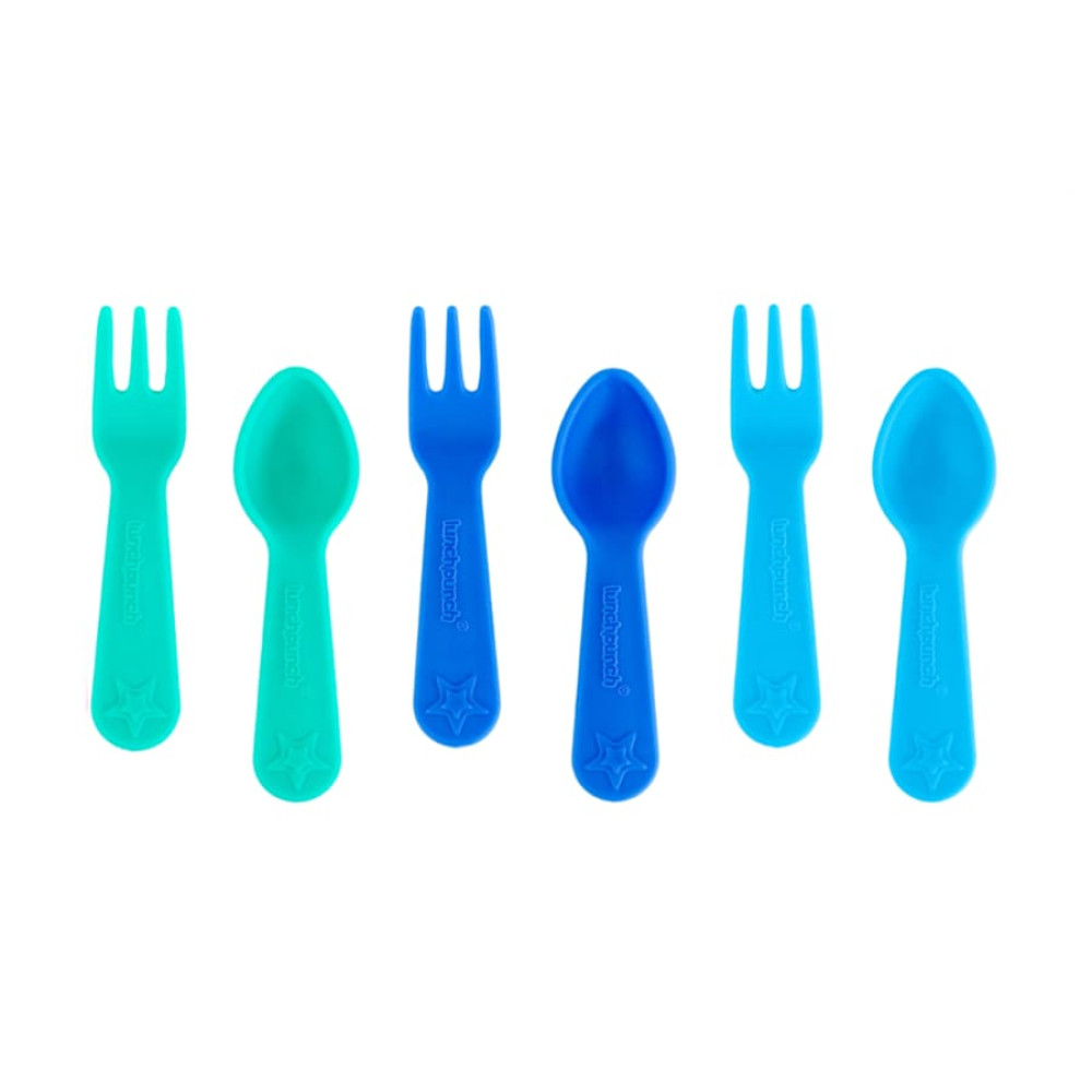 Lunch Punch Σετ Κουταλοπίρουνα 6 τμχ (Burst-Blue)