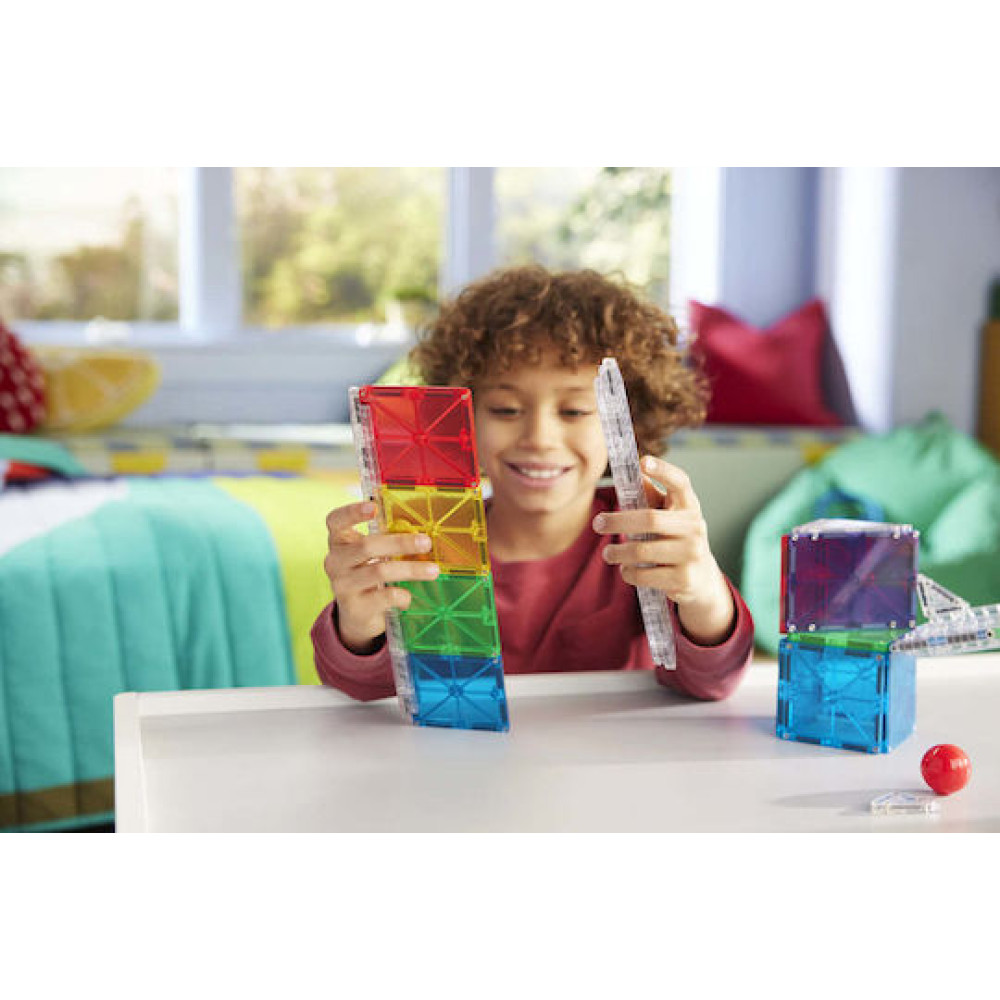 Magna-Tiles Μαγνητικό Παιχνίδι 33 Κομματιών Rail Racers