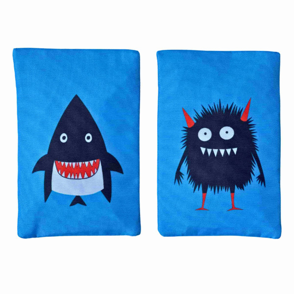 Yumbox Icepacks Τζελ Σετ Παγοκύστες με Θήκες 2 τμχ Monster & Shark