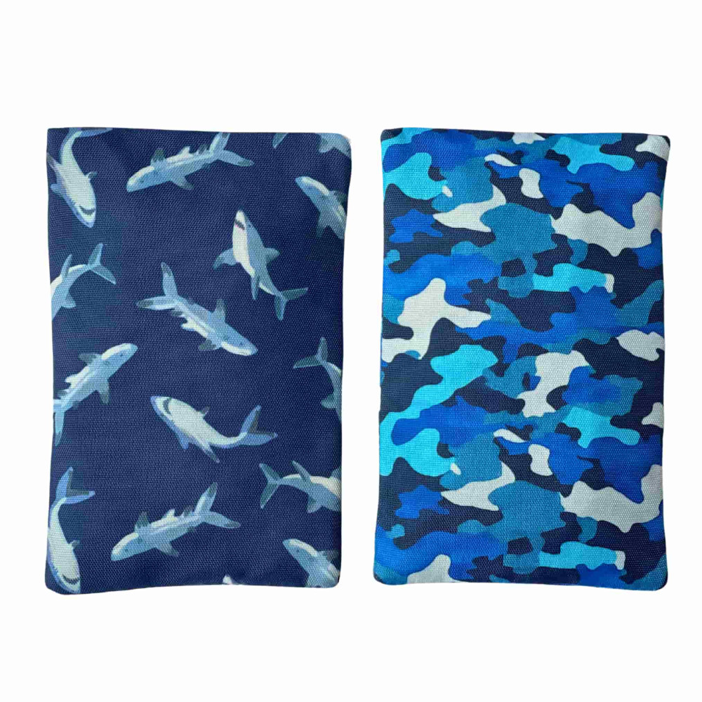 Yumbox Icepacks Τζελ Σετ Παγοκύστες με Θήκες 2 τμχ Shark & Camo