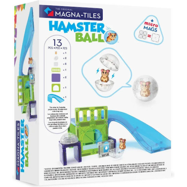Magna-Tiles Μαγνητικό Παιχνίδι 13 Κομματιών Hamster Ball