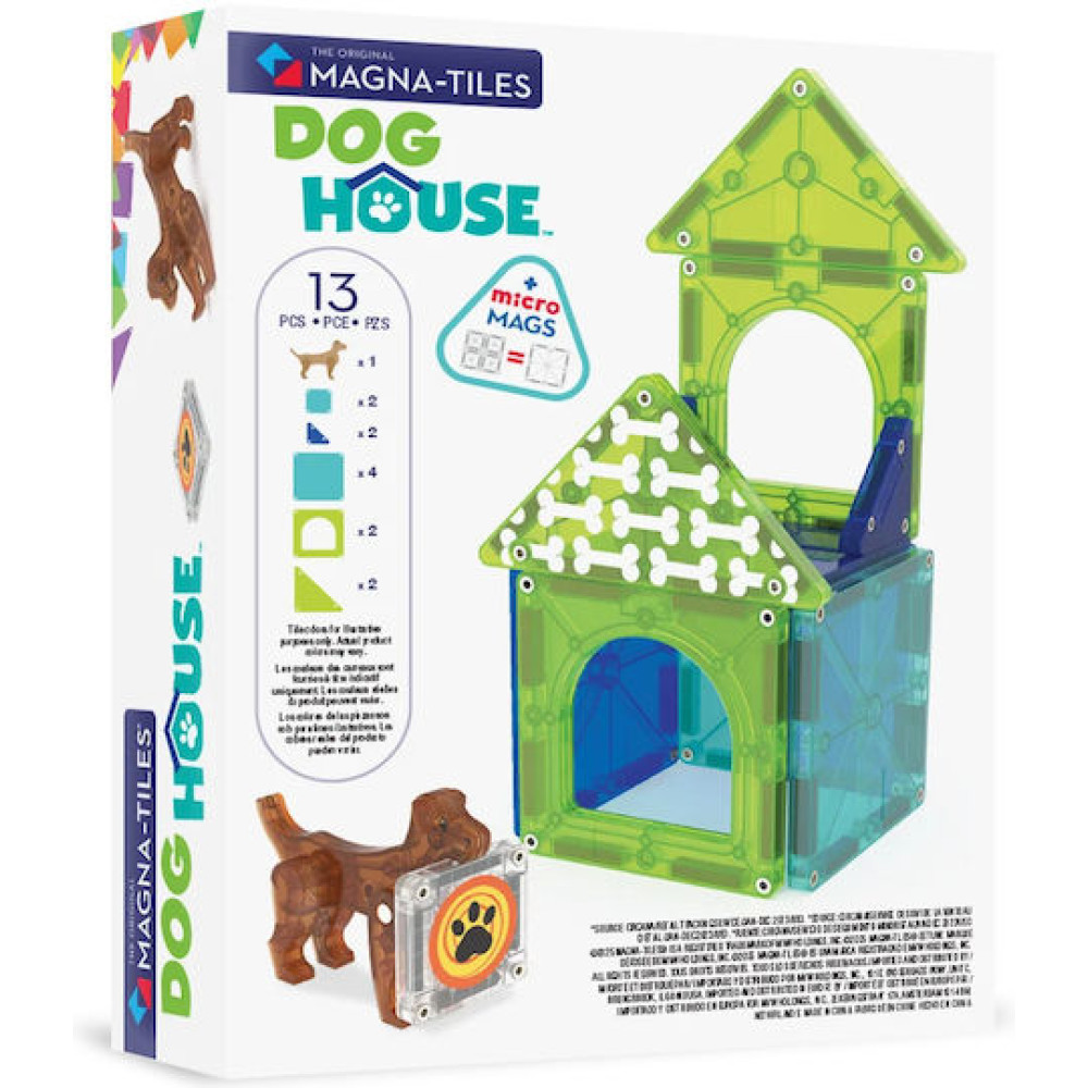 Magna-Tiles Μαγνητικό Παιχνίδι 13 κομματιών Dog House