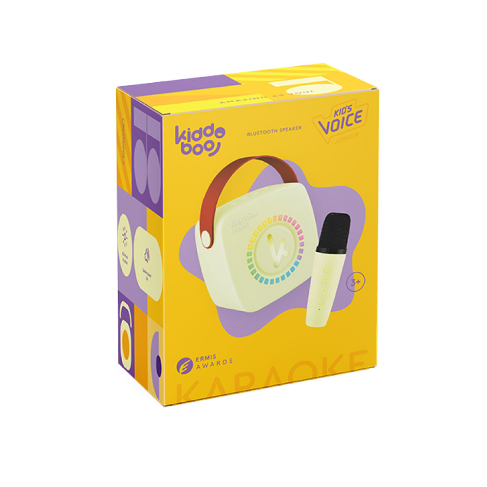 Kiddoboo KidsVoice mini Karaoke NikoletaTV BT Ηχείο & Μικρόφωνο (Yellow)