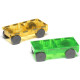 Magna-Tiles Μαγνητικό Παιχνίδι 2 κομματιών Car Expansion (Πράσινο Κίτρινο)