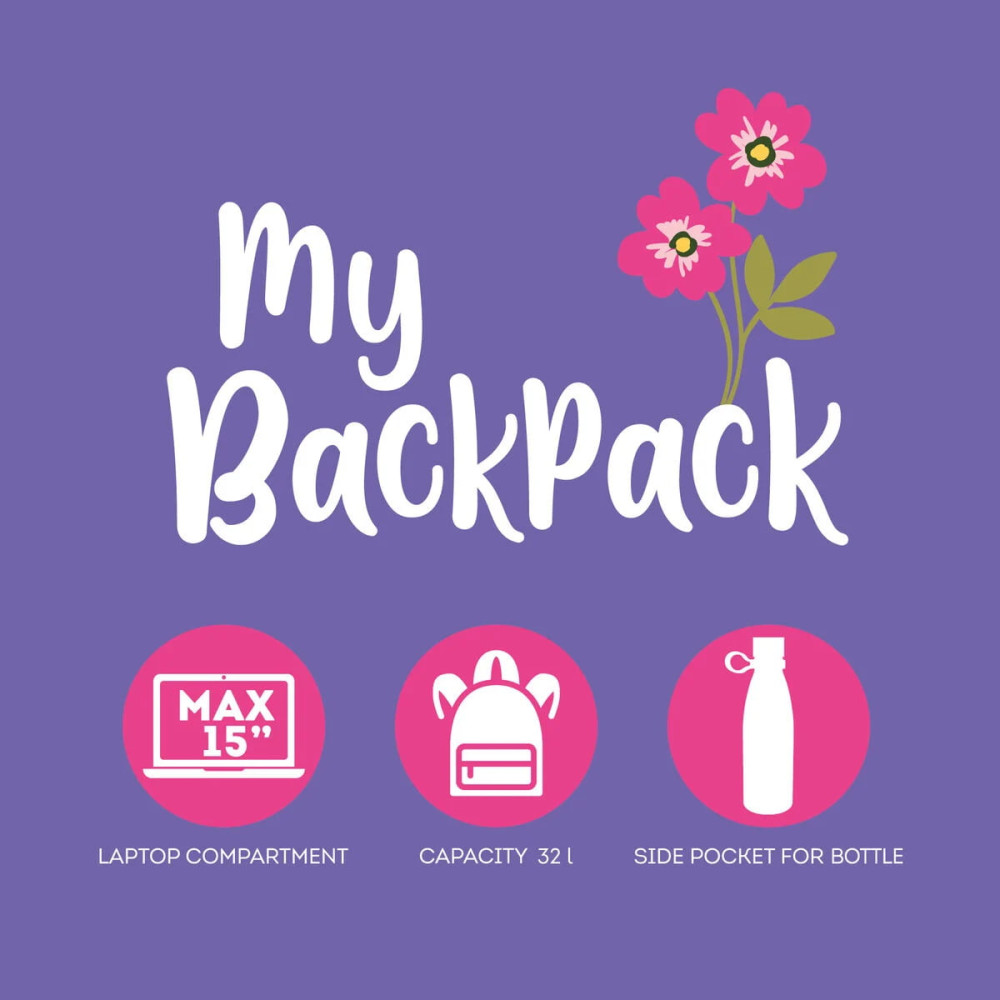 Legami LEGBPK0017 Σακίδιο My Backpack - Flowers