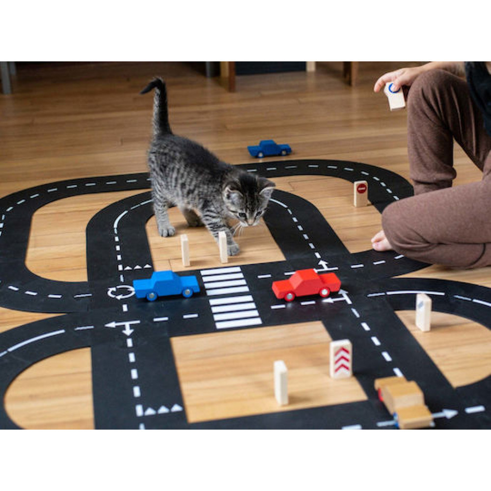 Waytoplay Σετ Βασιλιάς του Δρόμου (40 τμχ) με Αυτοκινητάκια