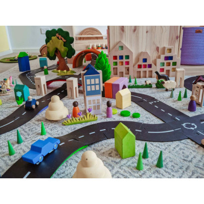 Waytoplay Σετ Βασιλιάς του Δρόμου (40 τμχ) με Αυτοκινητάκια