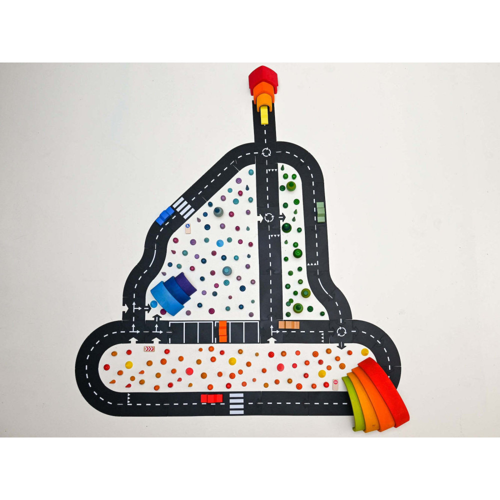 Waytoplay Σετ Βασιλιάς του Δρόμου (40 τμχ) με Αυτοκινητάκια