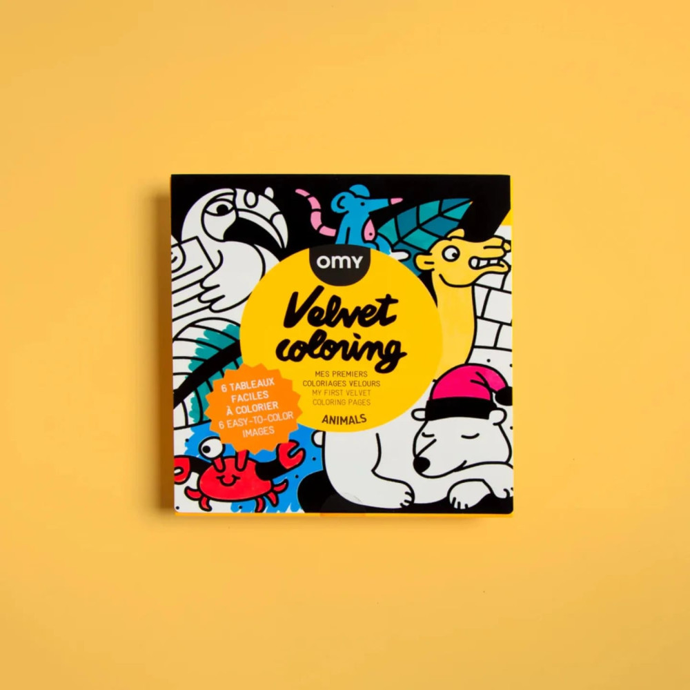 OMY Σετ Ζωγραφικής με Βελούδινο Πλαίσιο Ζωάκια