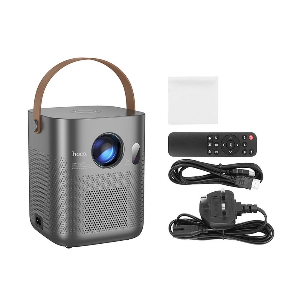 Hoco DT4 προτζέκτορας Wi-Fi Bluetooth 720P, Android software (Gray) 
