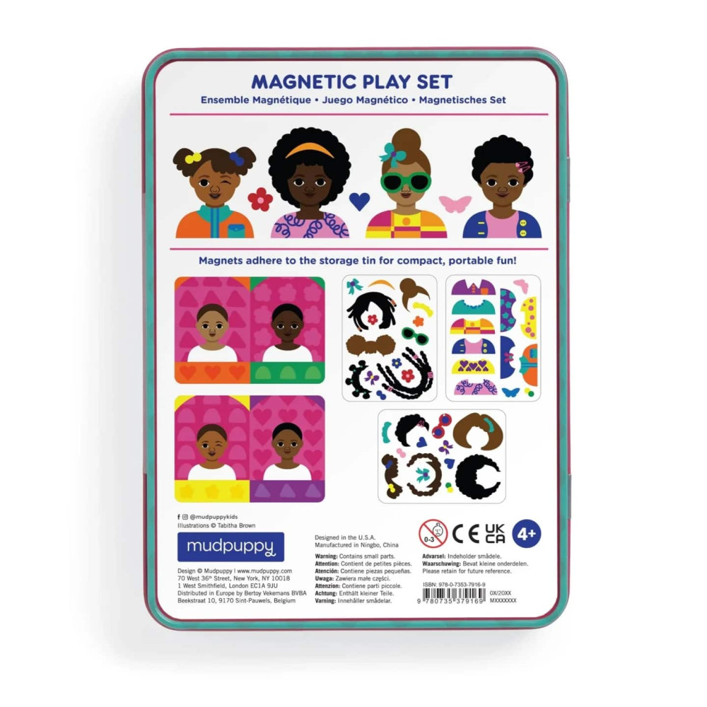 Mudpuppy Μαγνητικό παιχνίδι σύνθεσης "Χτενίσματα με Φαντασία"