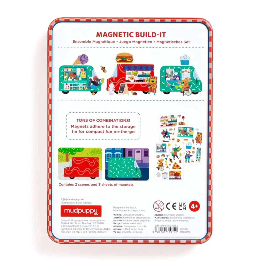 Mudpuppy Μαγνητικό παιχνίδι σύνθεσης "Φεστιβάλ Φαγητού"