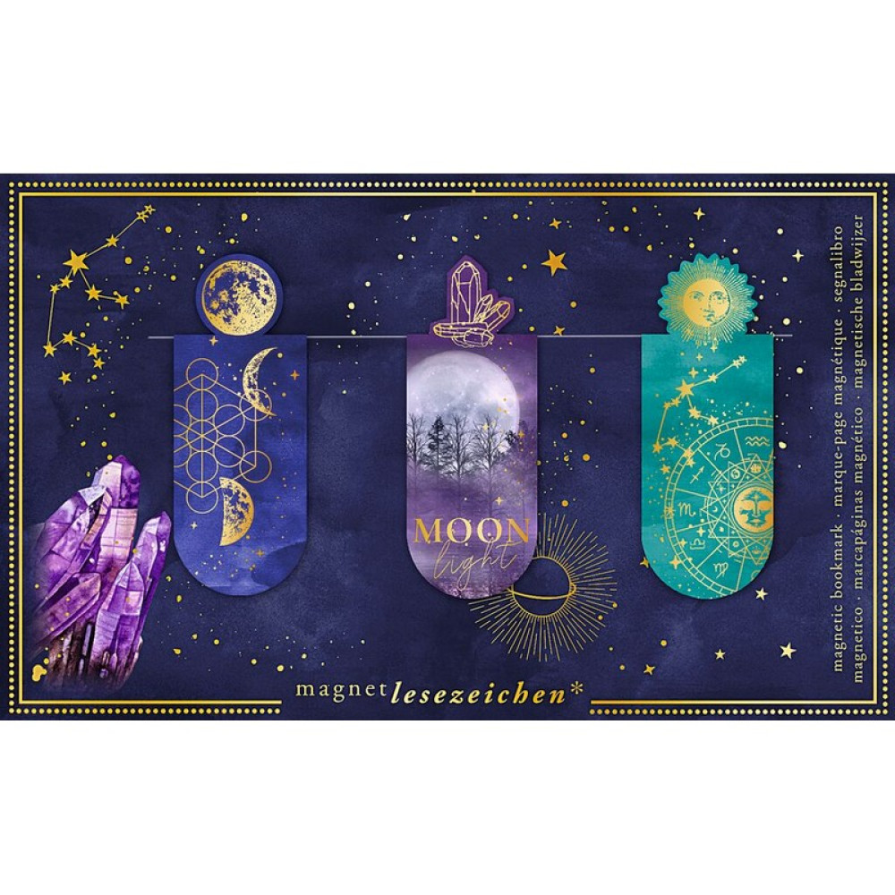 Moses Μαγνητικοί Σελιδοδείκτες Moonlight 3τμχ