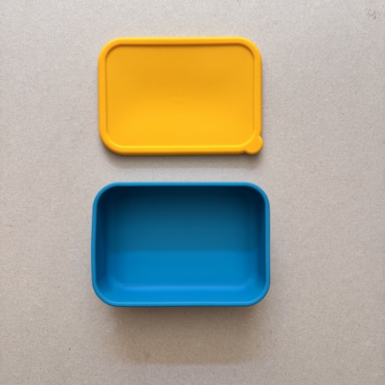 Nok Nok Lunchbox Φαγητοδοχείο Σιλικόνης χωρίς χωρίσματα 800ml (Nordic Blue with Sunbeam)