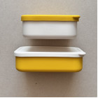 Nok Nok Lunchbox Φαγητοδοχείο Σιλικόνης χωρίς χωρίσματα 800ml (Yellow with Ivory)