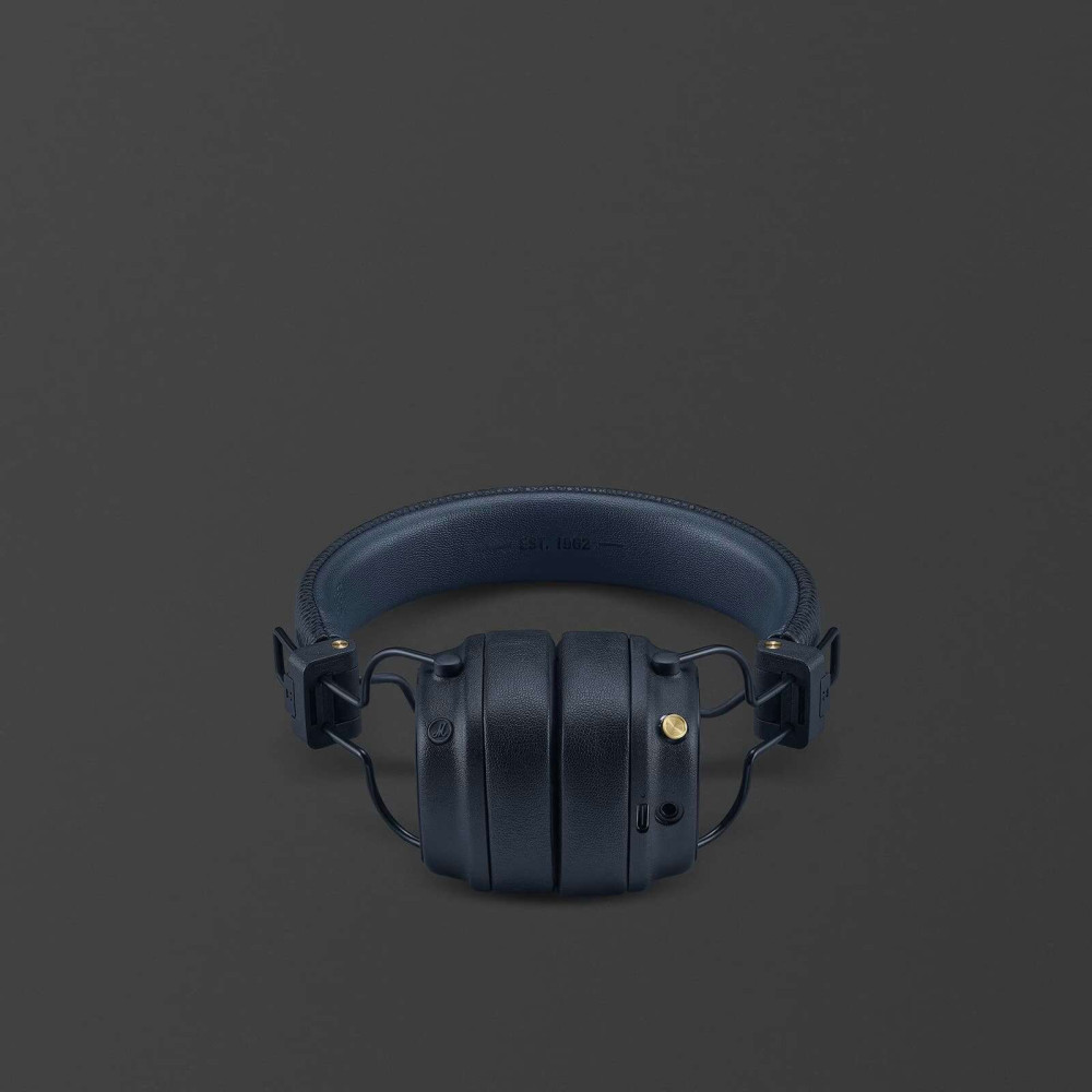 Marshall Major V Wireless on-ear headphones με 100+ ώρες playtime (Midnight Blue)