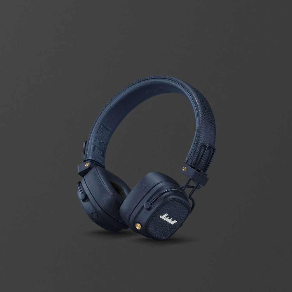 Marshall Major V Wireless on-ear headphones με 100+ ώρες playtime (Midnight Blue)