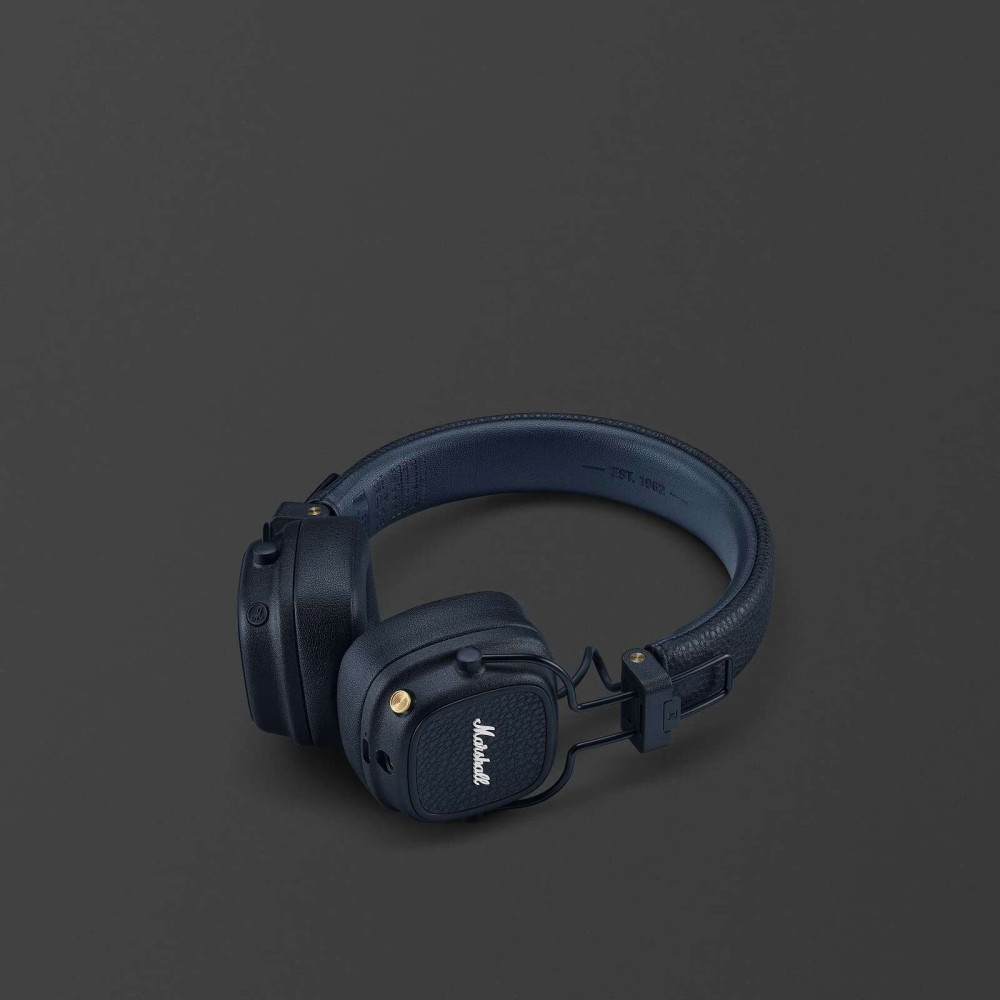 Marshall Major V Wireless on-ear headphones με 100+ ώρες playtime (Midnight Blue)