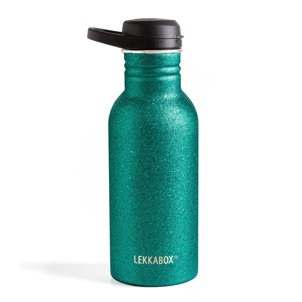 Lekkabox Glitter Ανοξείδωτο Παγούρι 500ml Aqua
