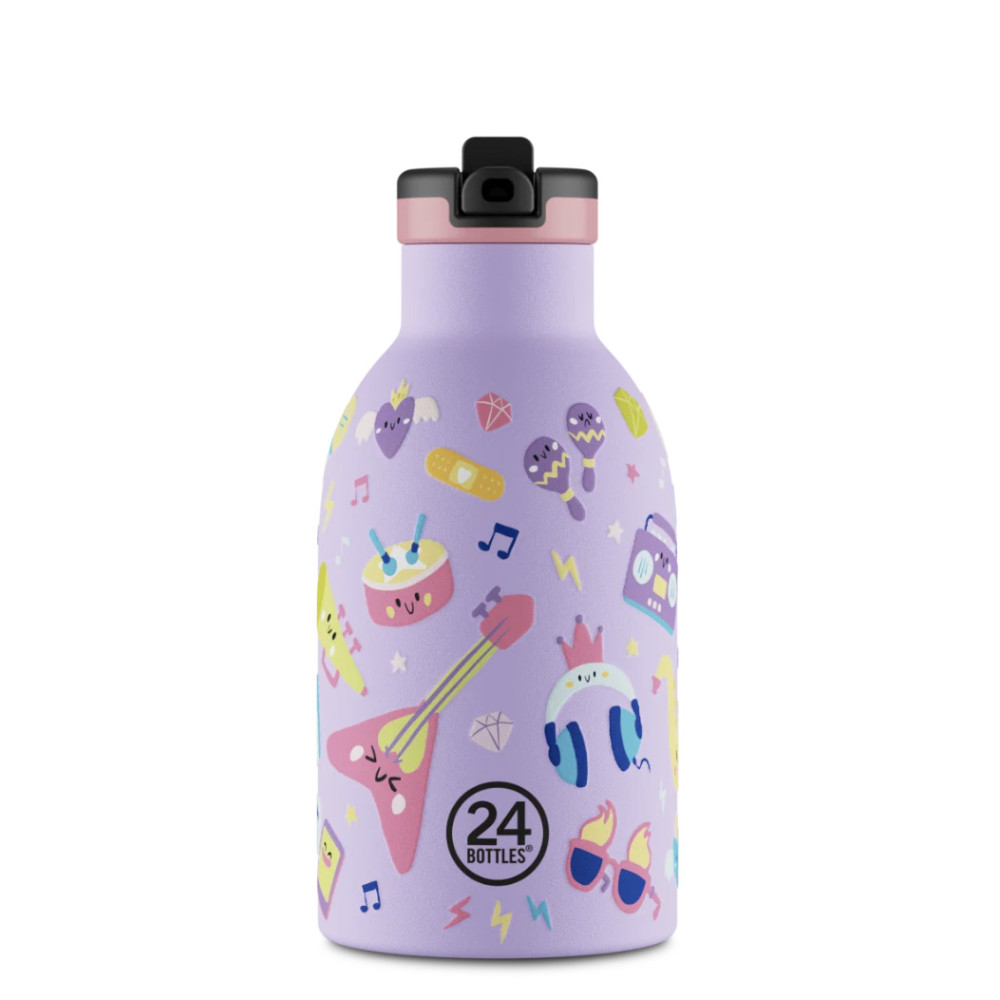 24Bottles Kids Insulated Bottle Ανοξείδωτο Μπουκάλι Θερμός 0.33lt (Music Friends)