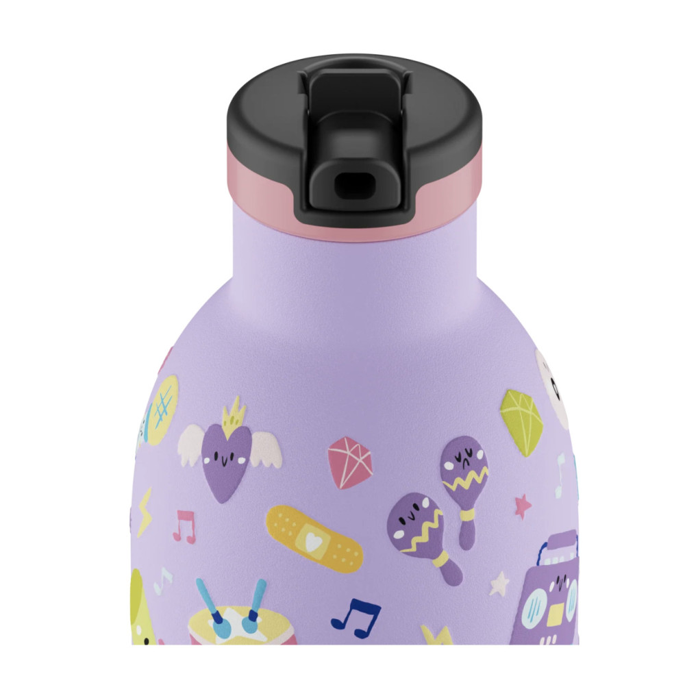 24Bottles Kids Insulated Bottle Ανοξείδωτο Μπουκάλι Θερμός 0.33lt (Music Friends)