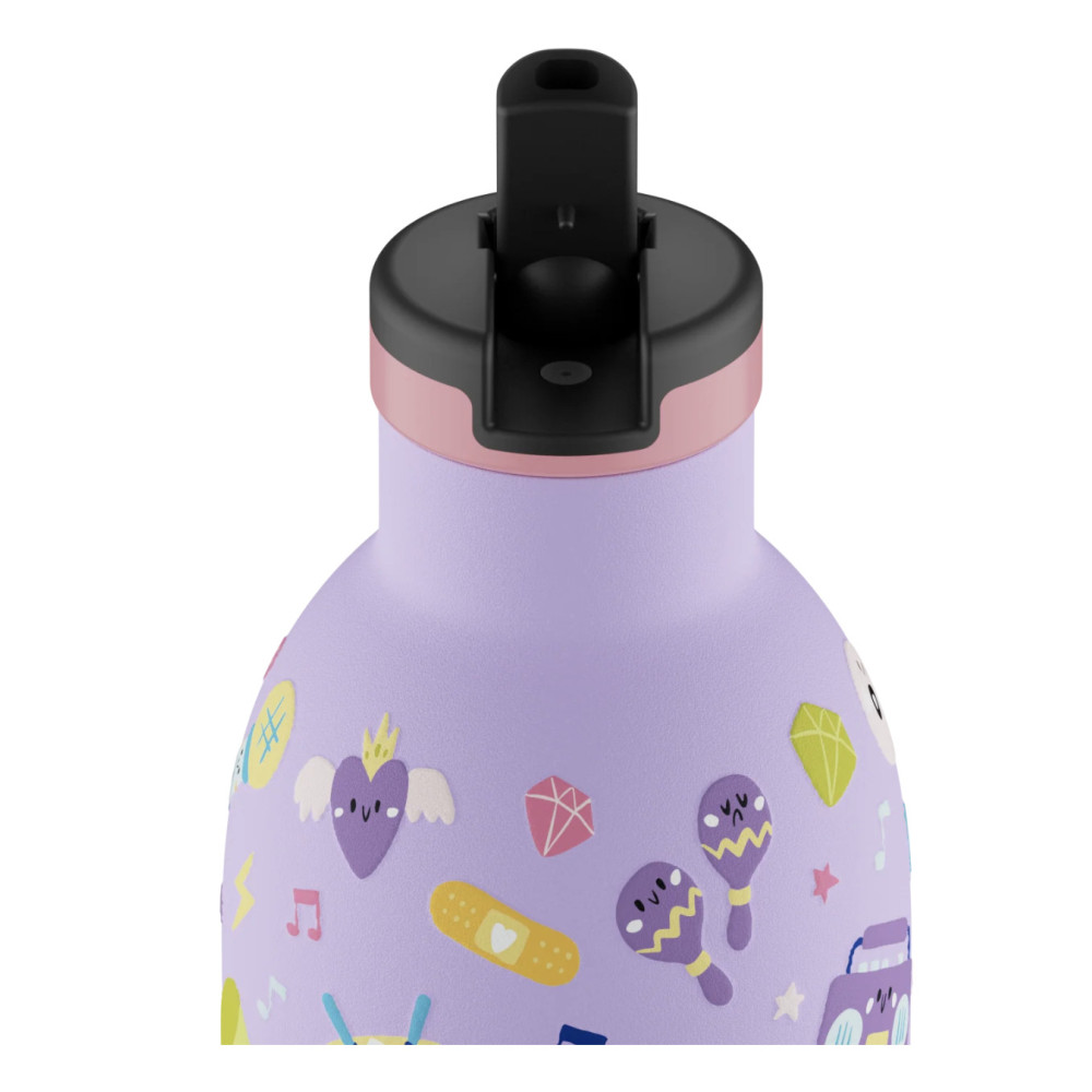 24Bottles Kids Insulated Bottle Ανοξείδωτο Μπουκάλι Θερμός 0.33lt (Music Friends)
