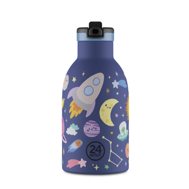 24Bottles Kids Insulated Bottle Ανοξείδωτο Μπουκάλι Θερμός 0.33lt (Space Friends)