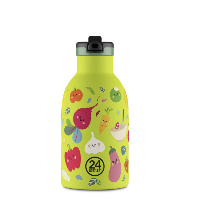 24Bottles Kids Insulated Bottle Ανοξείδωτο Μπουκάλι Θερμός 0.33lt (Veggie Friends)
