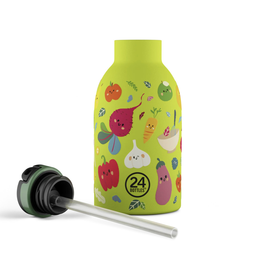 24Bottles Kids Insulated Bottle Ανοξείδωτο Μπουκάλι Θερμός 0.33lt (Veggie Friends)